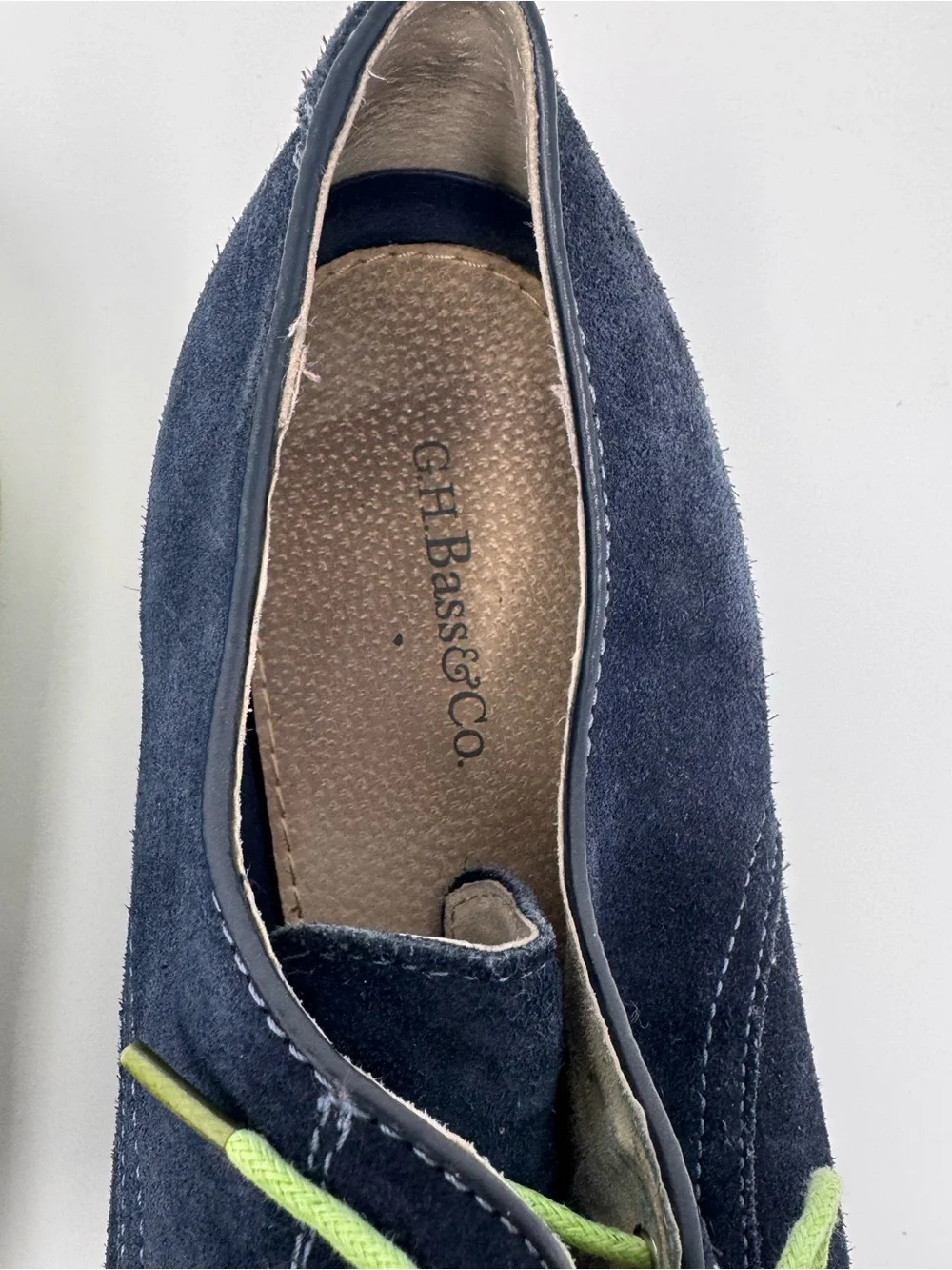G.H Bass & Company Shoes, Buckingham, size 13, blue‎ leather, business casual